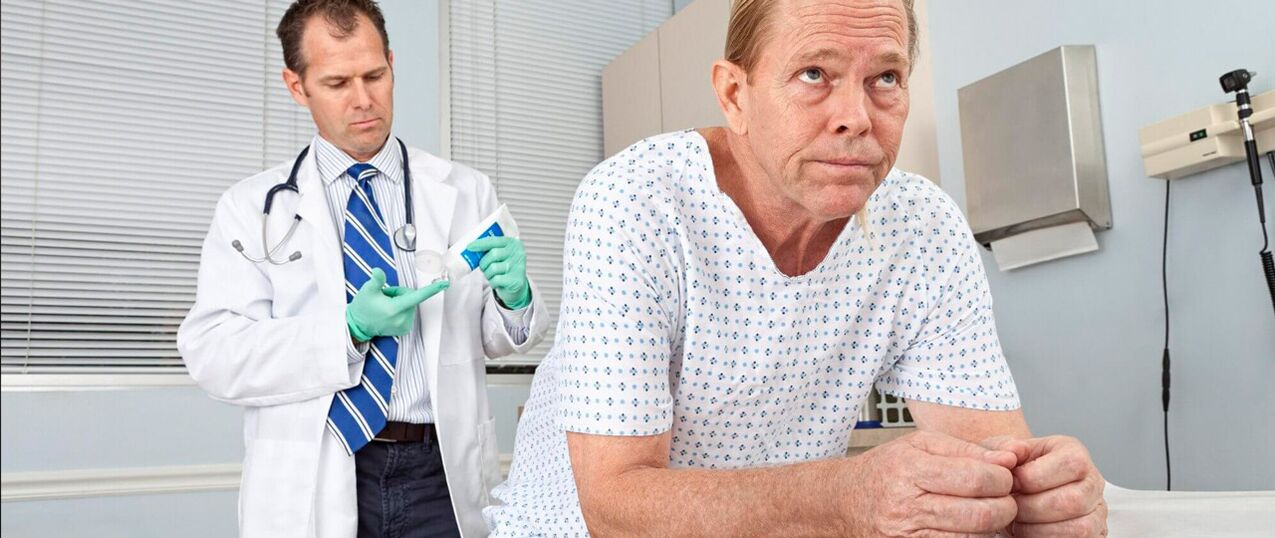Thérapie de la prostatite à la réception du médecin